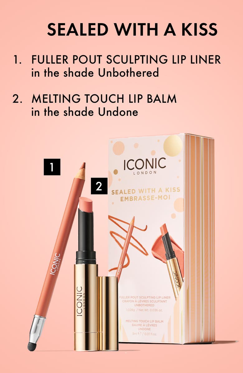 ICONIC LONDON Sealed with a Kiss Lip Liner & Lip Balm Set $52 Value, Alternate, color, 