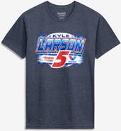 Classic Ink Men's Classic Ink Heather Navy Kyle Larson Valvoline T-Shirt