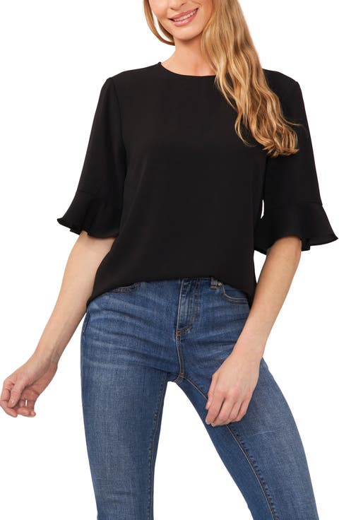 Ruffle Cuff Blouse