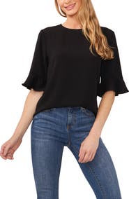 CeCe Ruffle Cuff Blouse