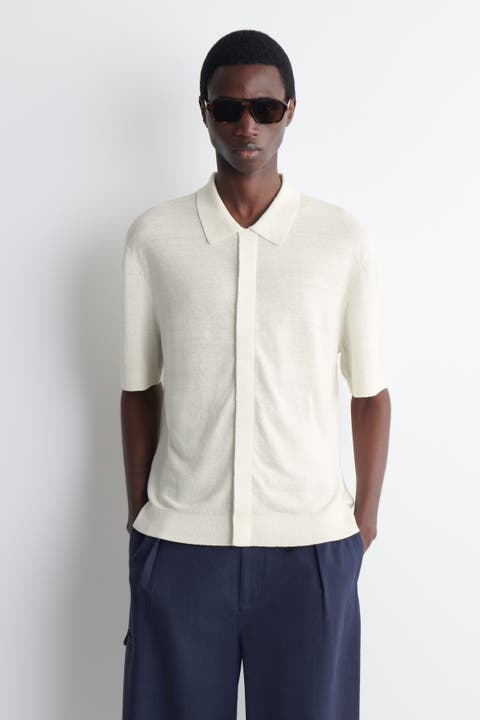 Textured Knitted Linen Shirt