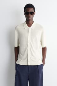 COS Textured Knitted Linen Shirt