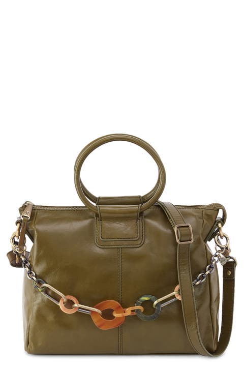 Medium Sheila Leather Satchel