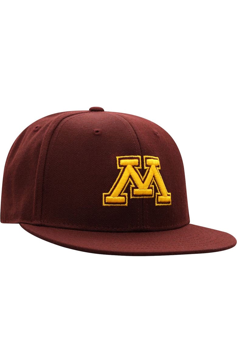 TOP OF THE WORLD Men's Top of the World Maroon Minnesota Golden Gophers Team Color Fitted Hat, Alternate, color, Maroon