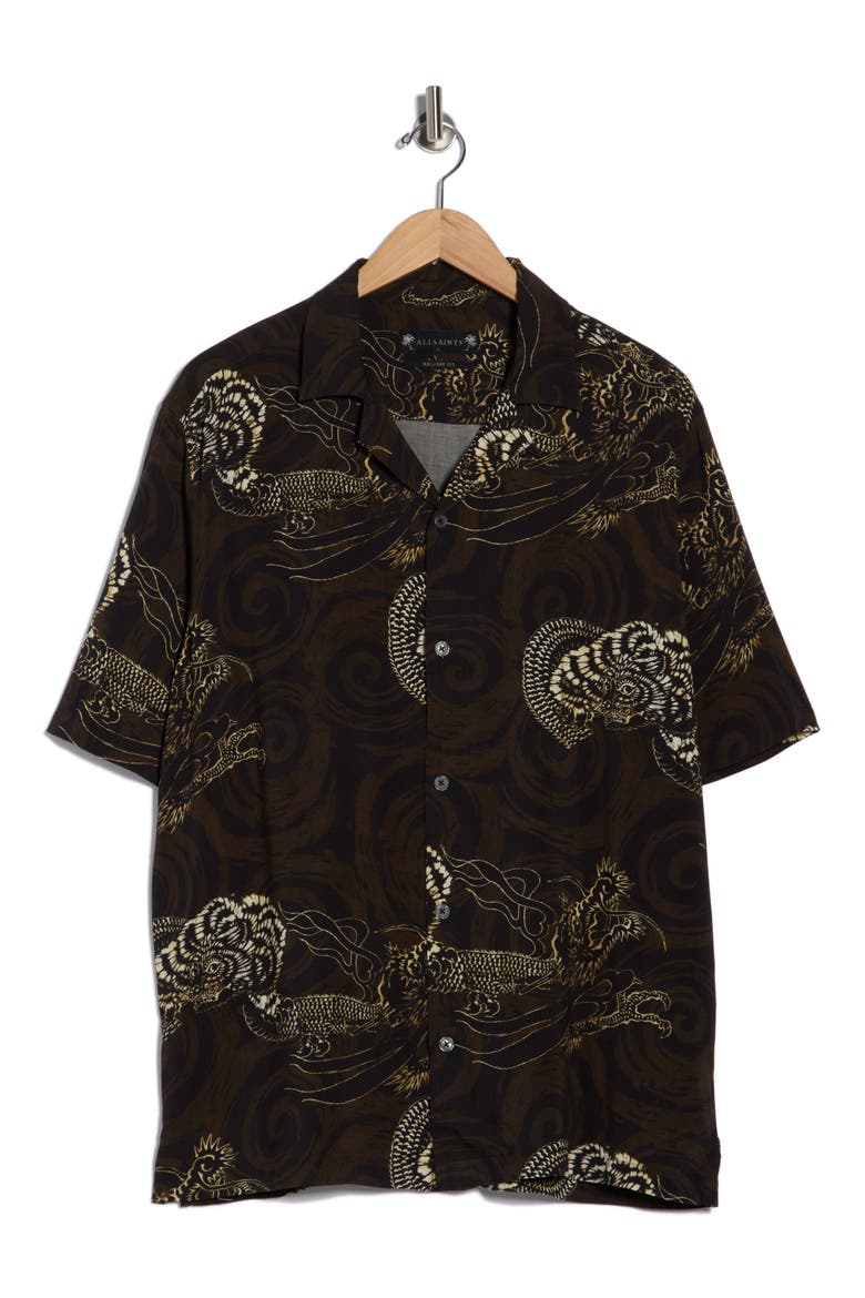Sidewinder Camp Shirt, Alternate, color, KELP GREEN