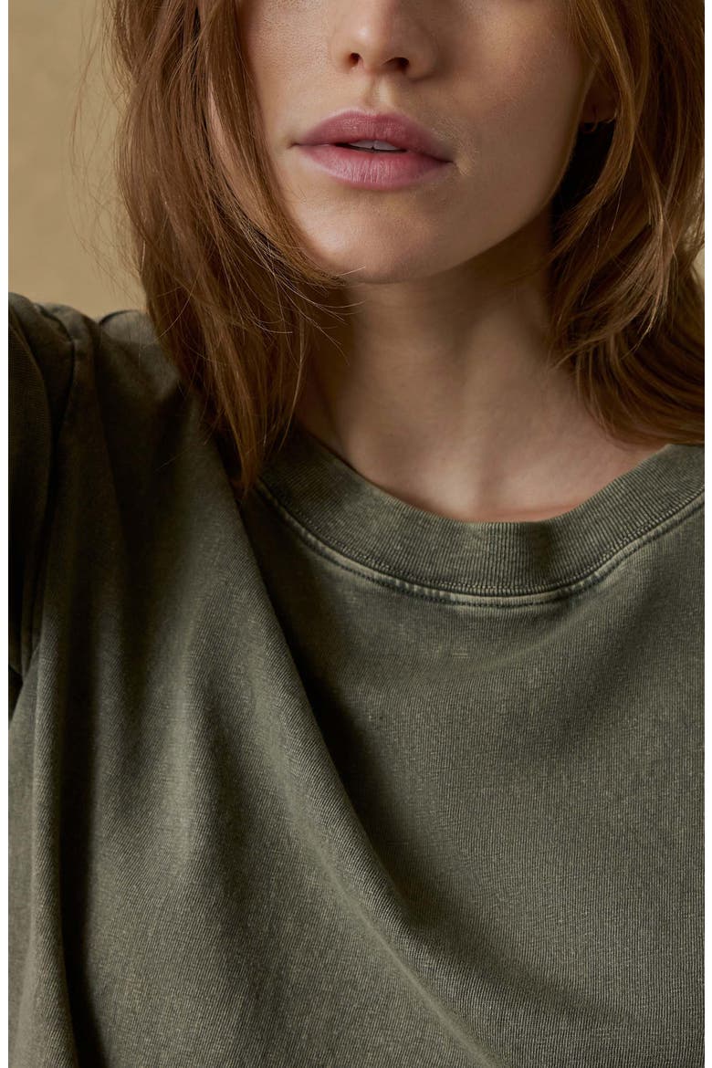 Vintage Inspired Cotton T-Shirt, Alternate, color, ISLAND OLIVE
