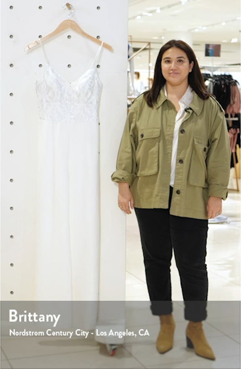 Jacquard Wide Leg Jumpsuit, sales video thumbnail