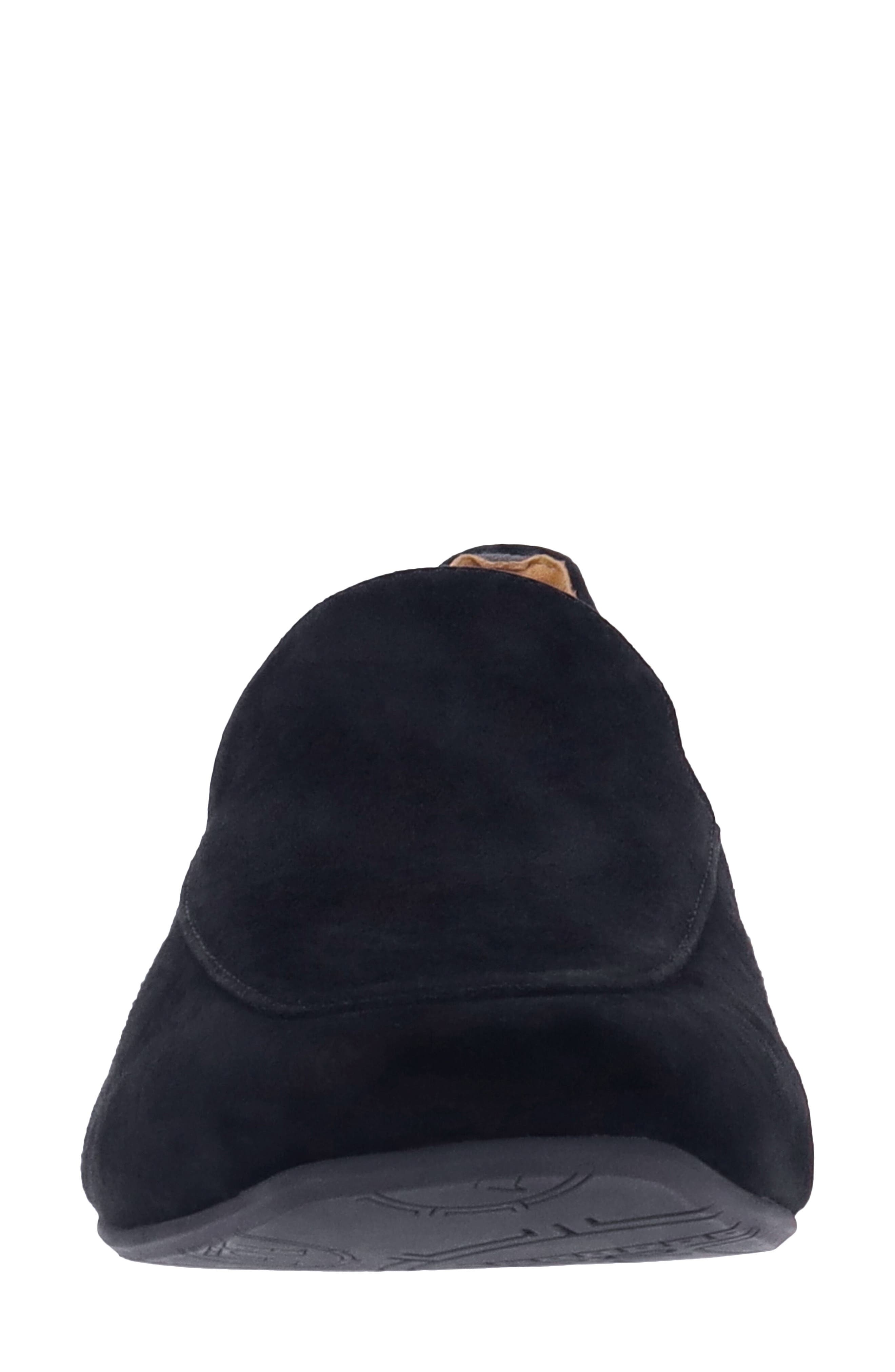 L'Amour des Pieds Tilda Apron Toe Flat, Alternate, color, Black