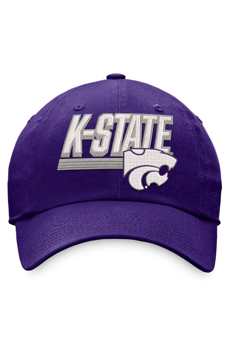 Men's Top of the World Purple Kansas State Wildcats Slice Adjustable Hat, Alternate, color, Green