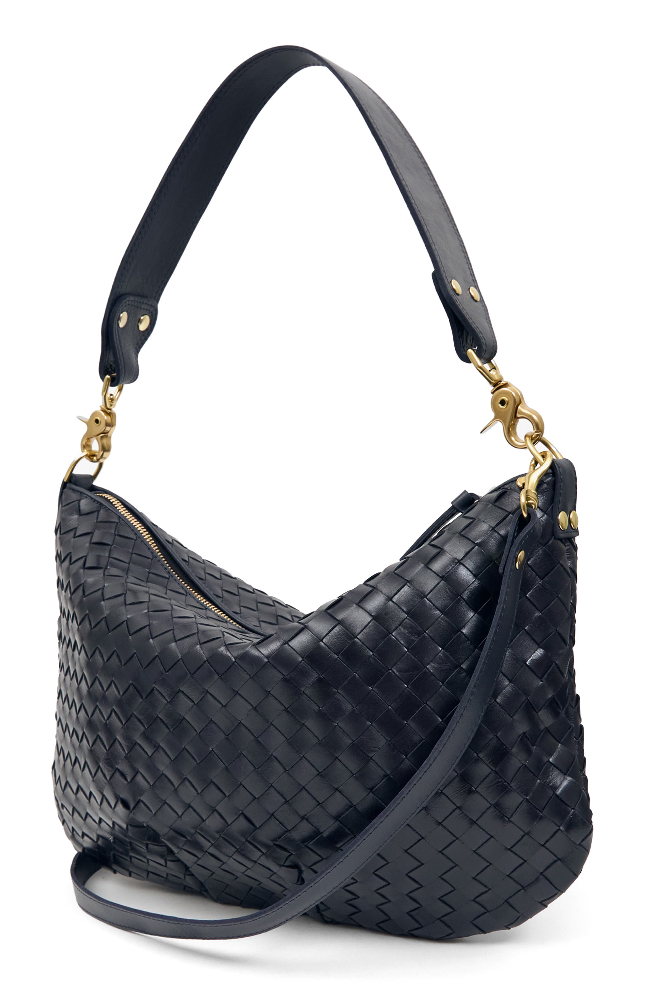 Moyen Woven Leather Messenger Bag, Alternate, color, TWILIGHT