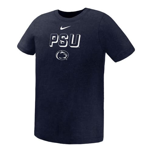 Nike Preschool  Navy Penn State Nittany Lions Legend Performance T-shirt In Black