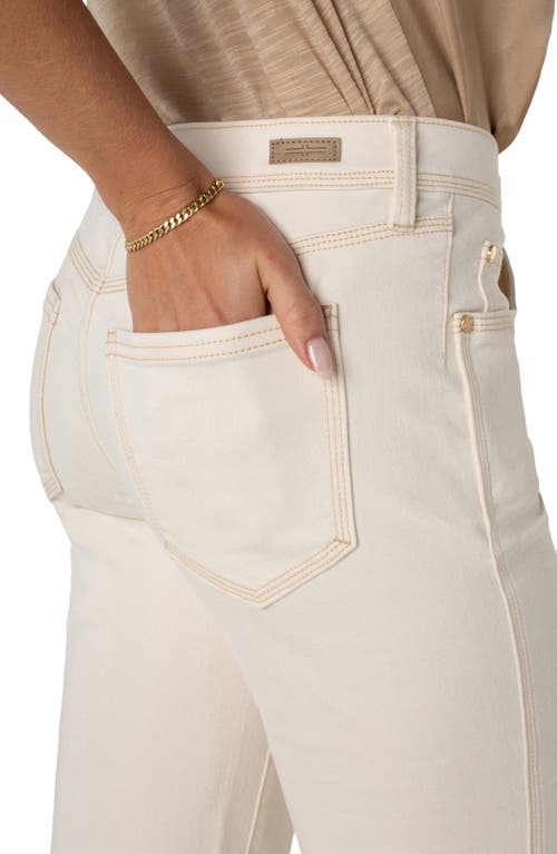 Shop Liverpool Los Angeles Kennedy Crop Straight Leg Jeans In Seaside Dunes