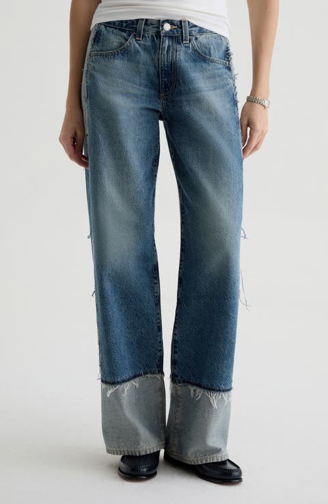 Adria Low Rise Baggy Wide Leg Jeans (Mondrian)