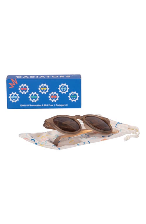 Babiators Kids' Cocoa Cloud Small 41mm Keyhole Sunglasses In Brown