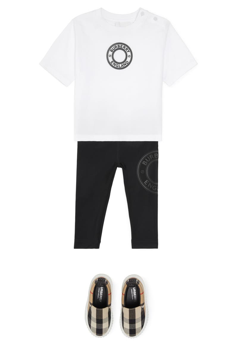 Kids' Roundel Organic Cotton Logo Graphic Tee, Alternate, color, WHITE