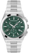 FERRAGAMO Vega Upper East Two-Tone Bracelet Chronograph Watch, 42mm