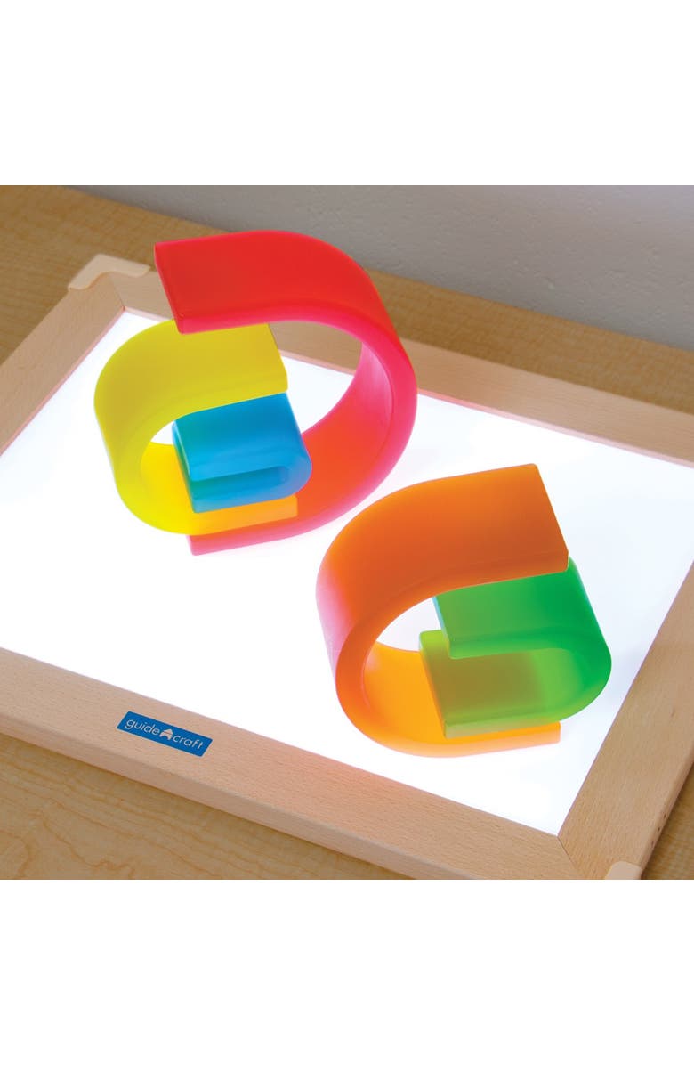 Kaplan Early Learning Company Discovery Stackers - Rainbow Tall Arch - 5 Pieces, Alternate, color, Rainbow