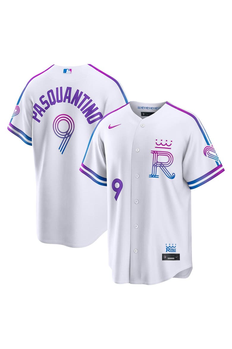 Men's Nike Vinnie Pasquantino White Kansas City Royals 2026 City Connect Stadium Jersey, Main, color, White