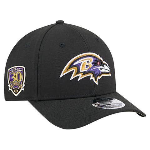 Men
s New Era  Black Baltimore Ravens 30th Anniversary A-Frame 9FORTY Adjustable Hat