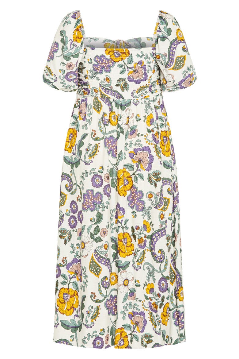 Ellea Puff Sleeve Maxi Dress, Alternate, color, JACARANDA