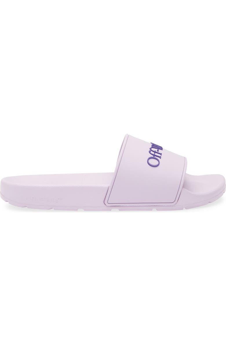 Off-White Bookish Logo Slide Sandal, Alternate, color,