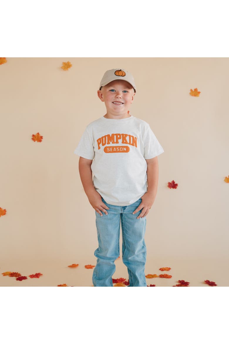 Pumpkin Season Puff Ink Short Sleeve T-Shirt, Alternate, color, Natural Heather