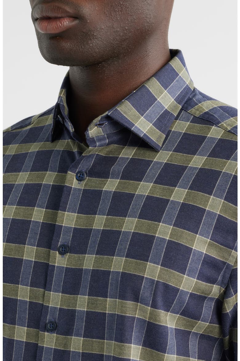 Daylynn Plaid Cotton Blend Button-Up Shirt, Alternate, color, VALLEY