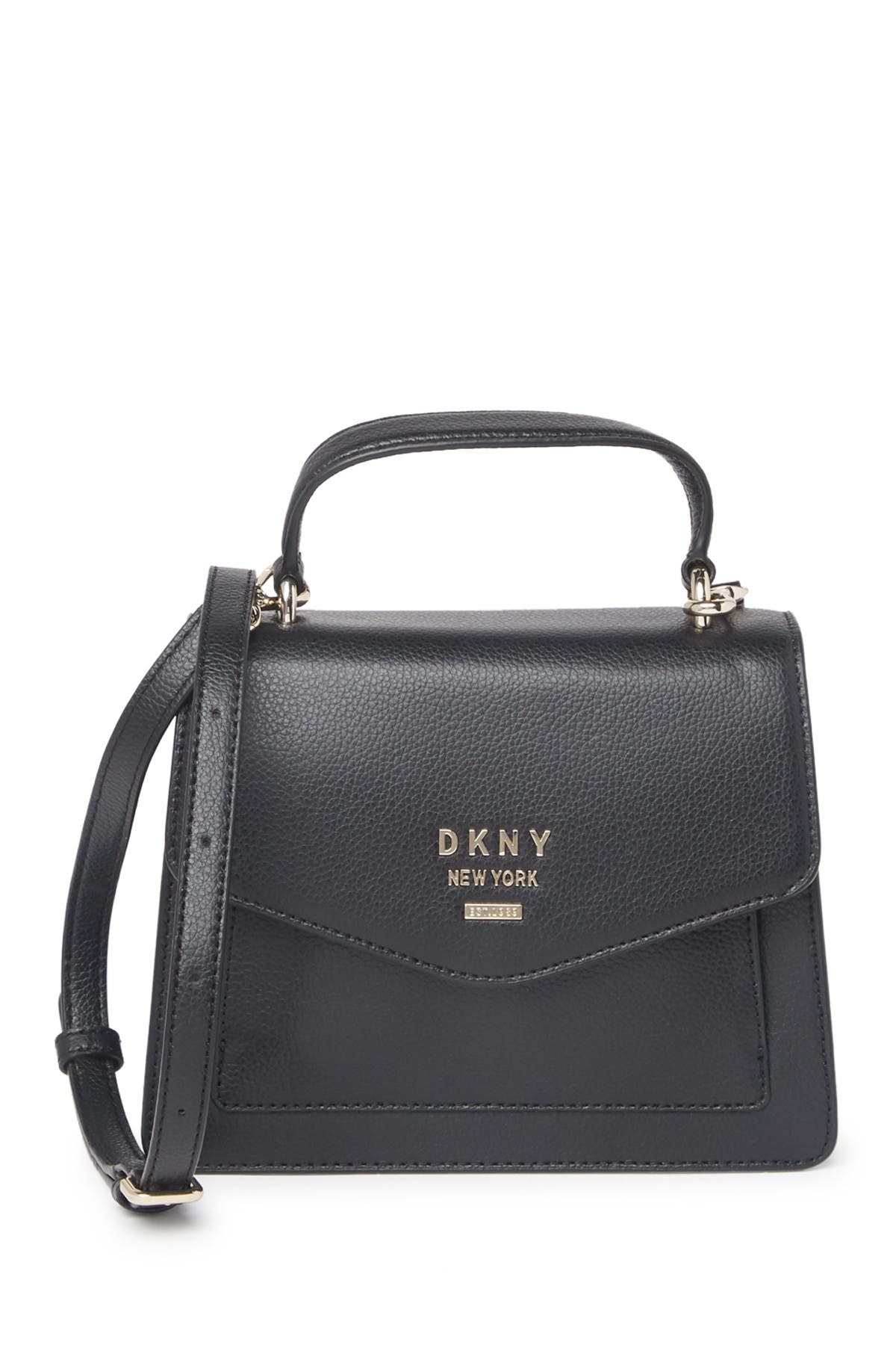DKNY Whitney Leather Satchel Bag, Main, color, 