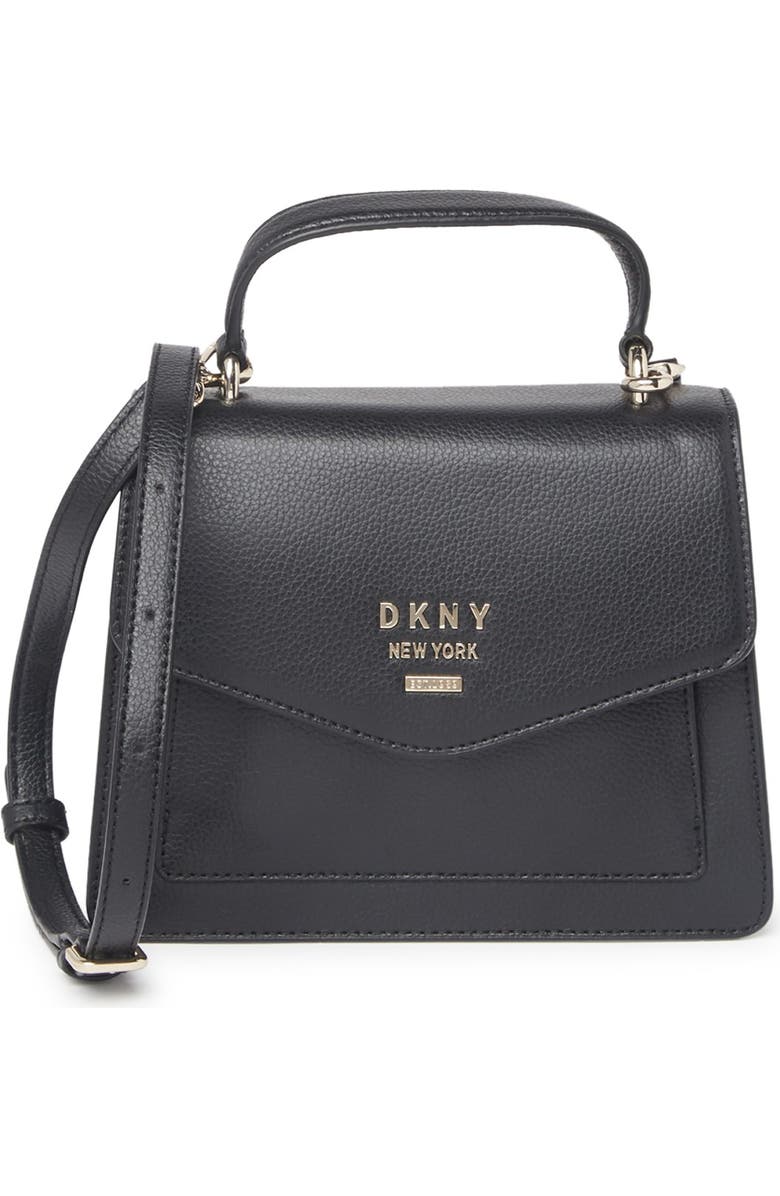 DKNY Whitney Leather Satchel Bag, Main, color,