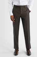 Zanella Parker Classic Wool Sharkskin Dress Pants
