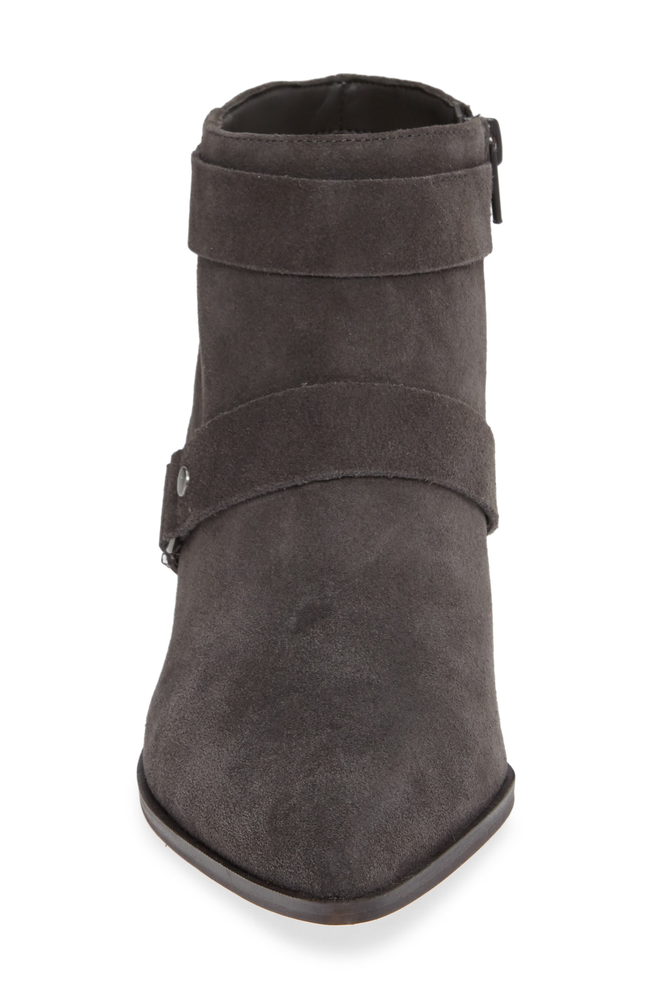 Dariela Strappy Bootie, Alternate, color, IRON SUEDE