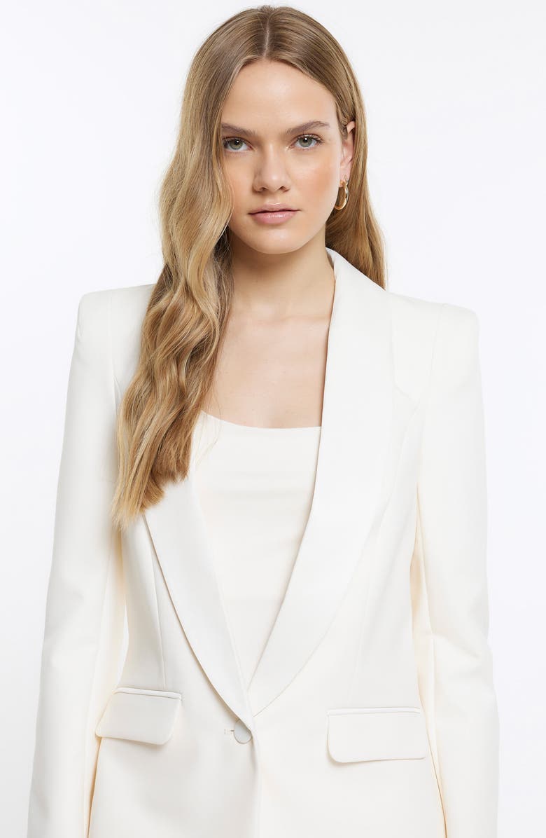 River Island Shawl Collar Tuxedo Blazer, Alternate, color, 
