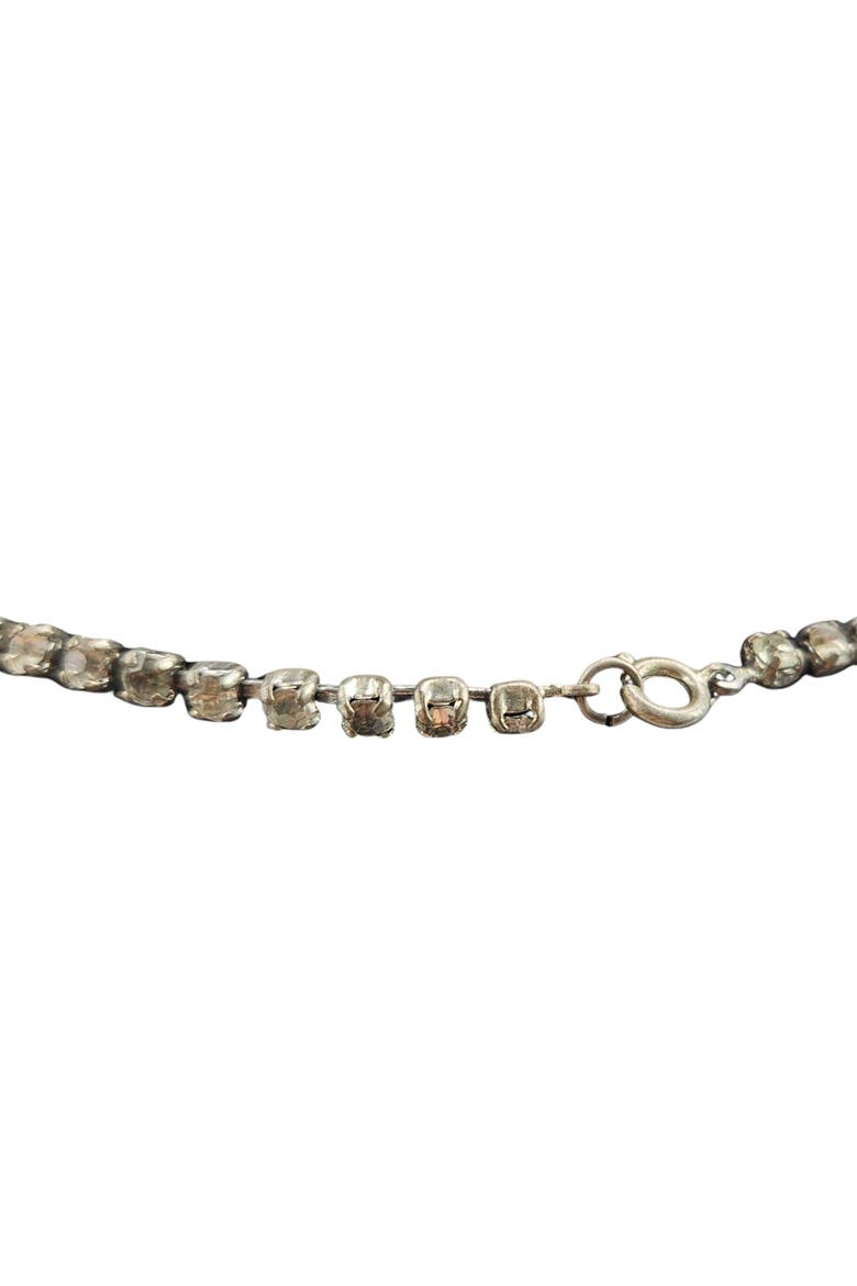 Vintage 1940-1950s Stream Rhinestone Centerpiece Necklace, Alternate, color, Gold