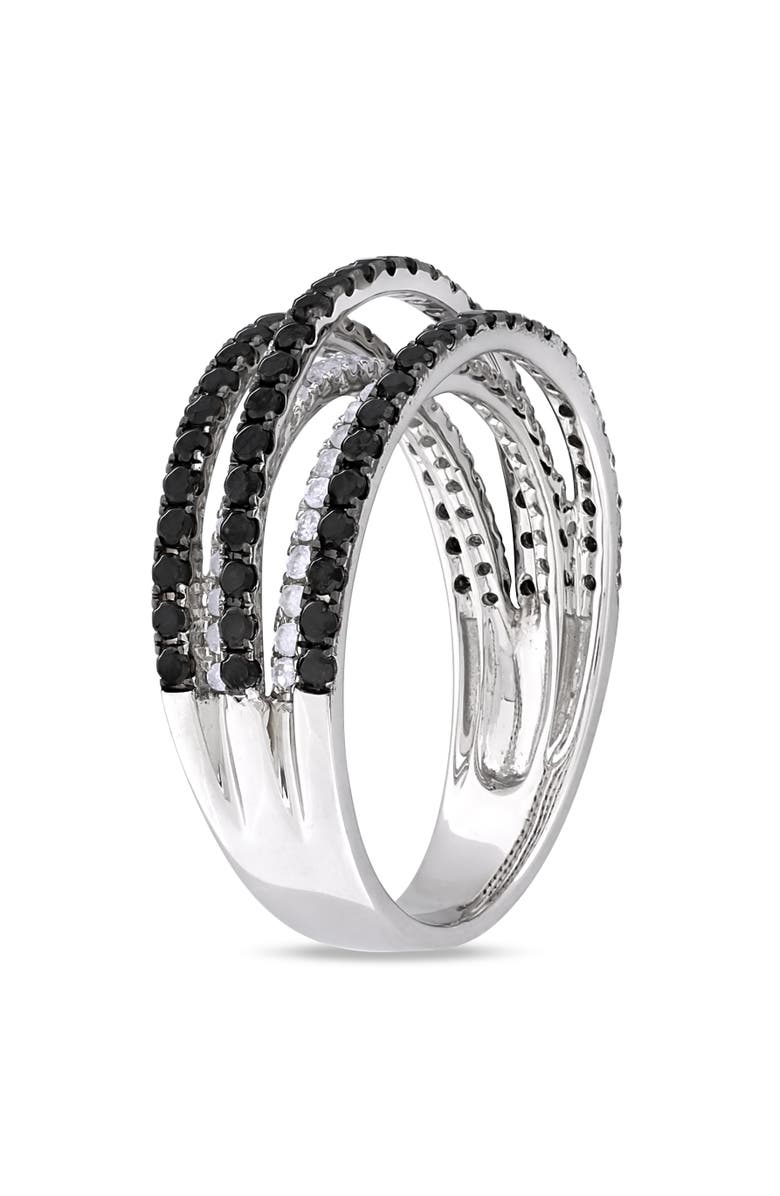 Julianna B. Black & White 5-Row Diamond Ring, Alternate, color, Diamond