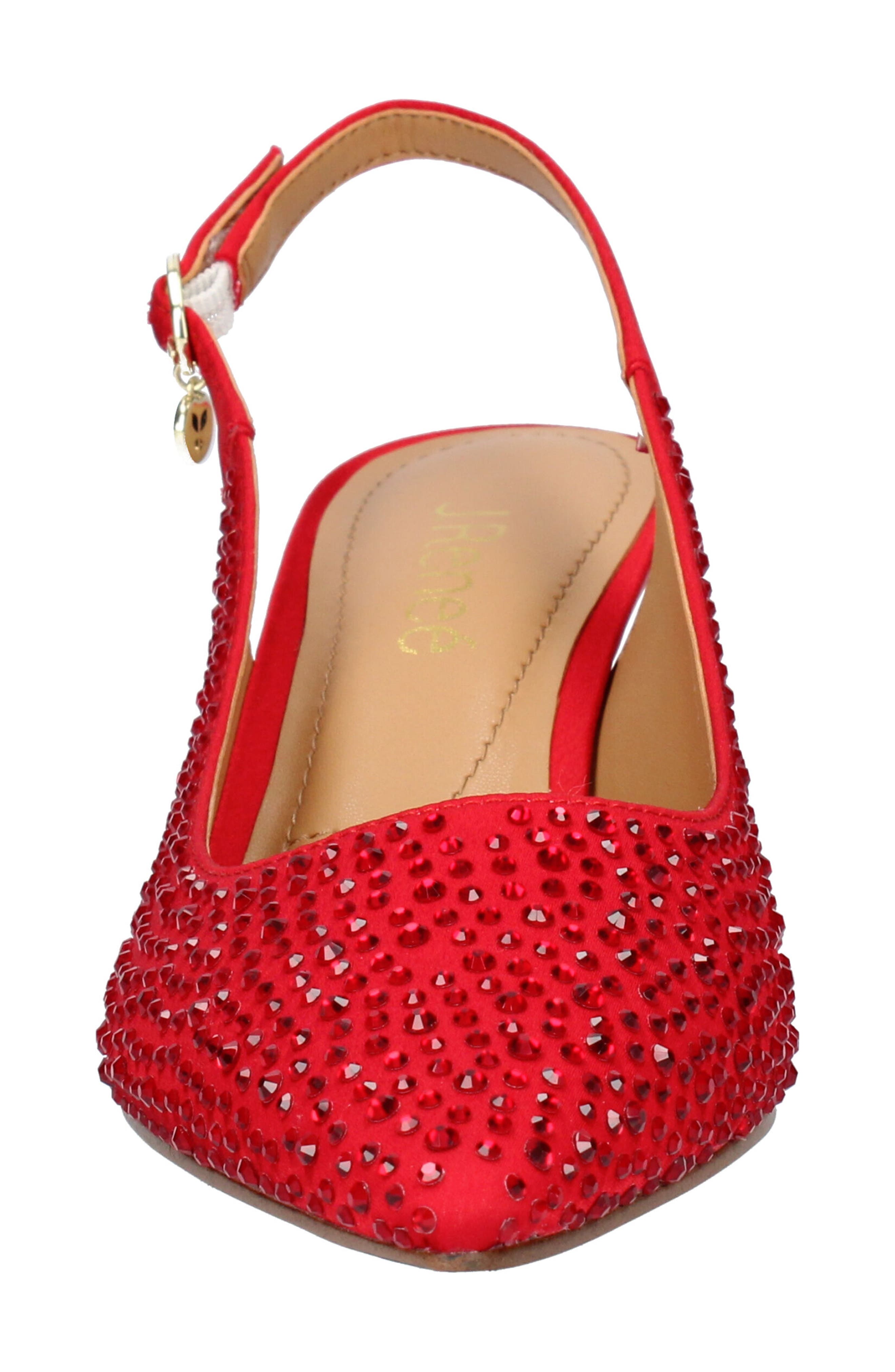 Ferryanne Pointed Toe Slingback Pump, Alternate, color, RED