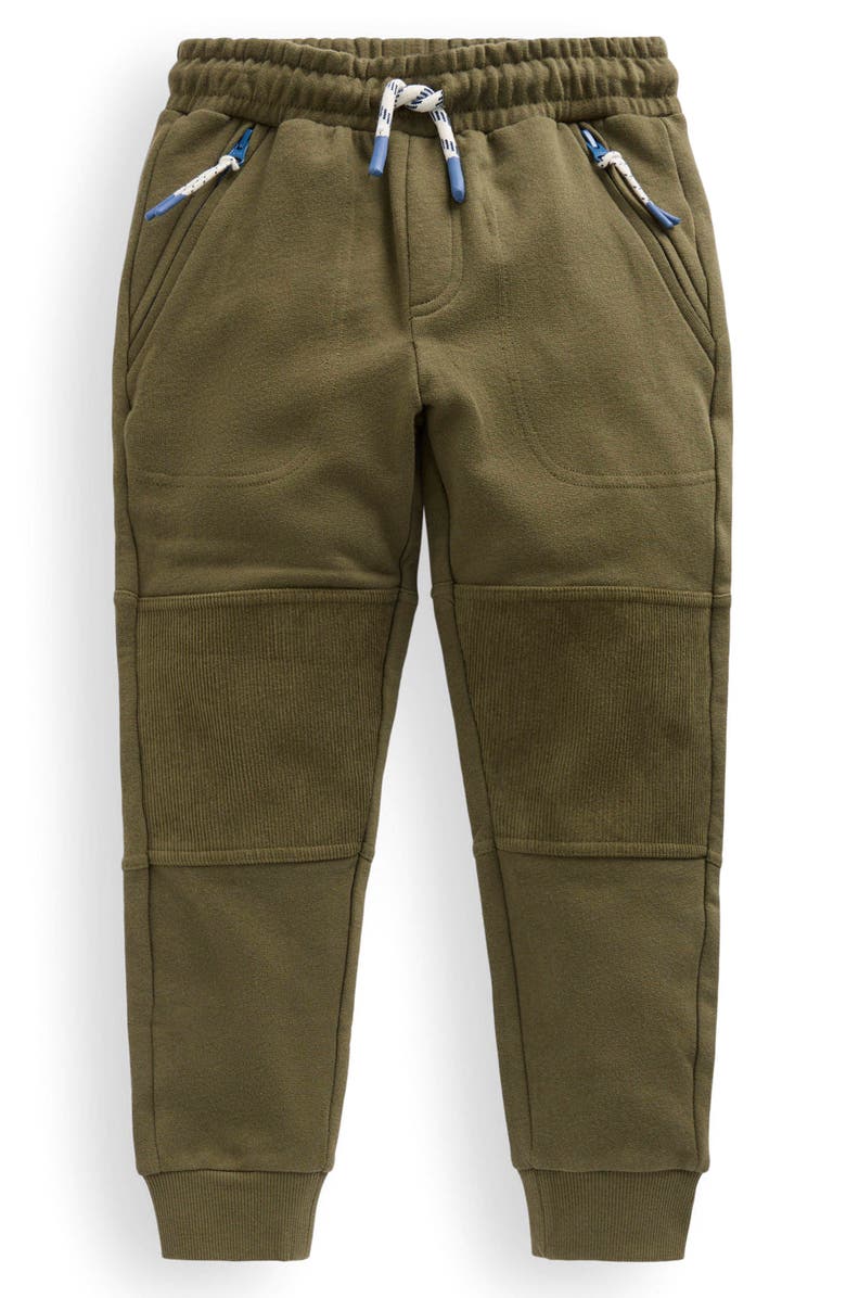 Mini Boden Kids' Warrior Knee Joggers, Main, color, Woodland Green Cord