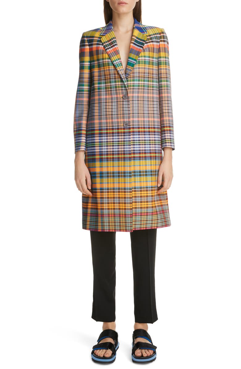 Dries Van Noten Richy Madras Plaid Jacket, Alternate, color, 