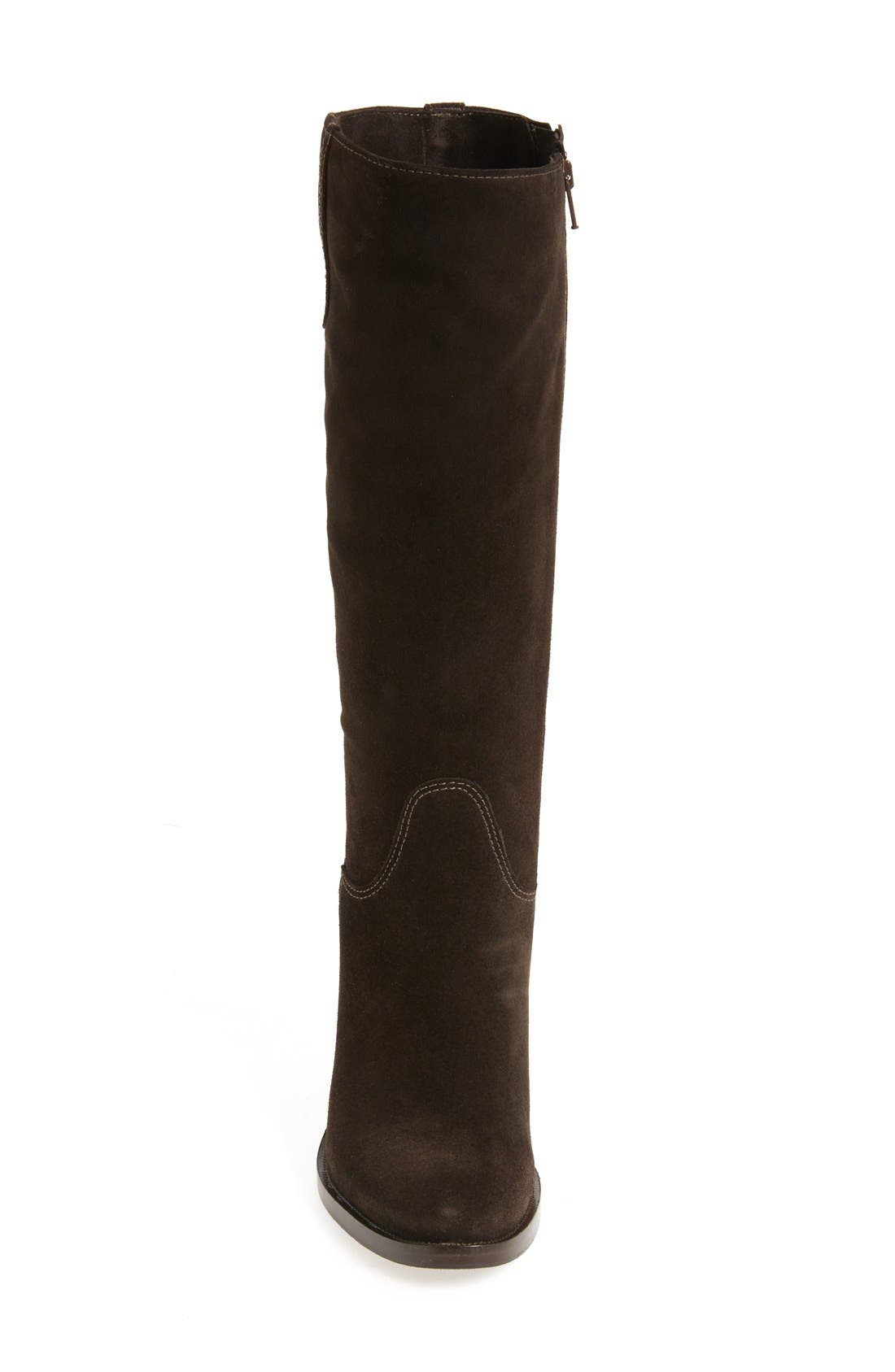 'Polly' Waterproof Knee High Boot, Alternate, color, BROWN SUEDE