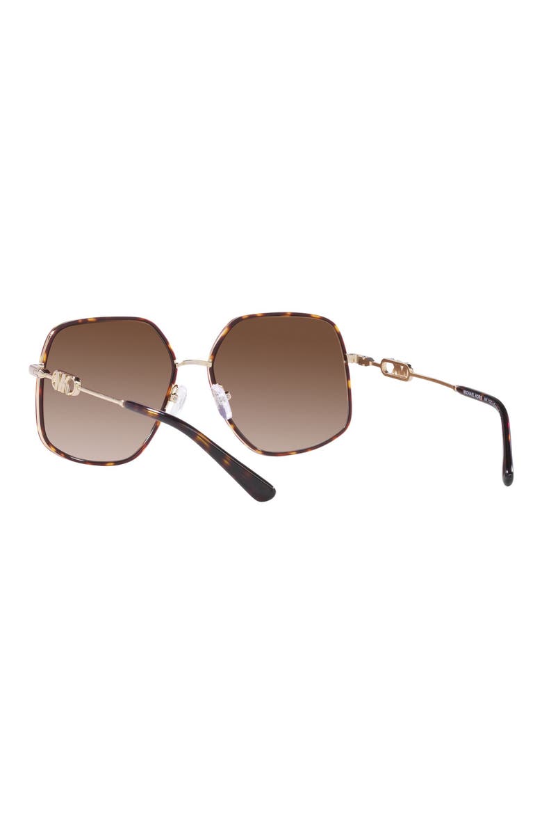 Empire 59mm Gradient Butterfly Sunglasses, Alternate, color, BROWN GRAD