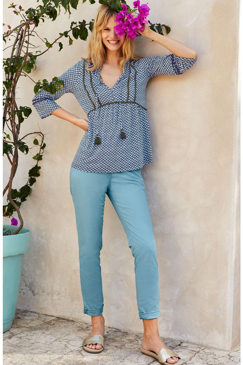 Gemma Jersey Top, Alternate, color, HERON BLUE SKETCHY GEO