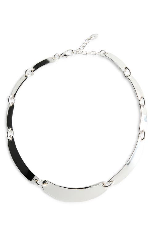 Mango Linked Plate Necklace In Metallic