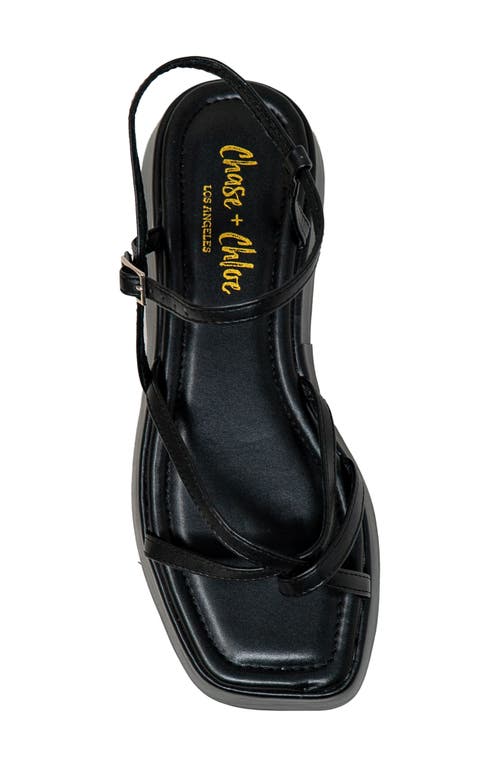 Chase & Chloe Chase And Chloe Olsen Strappy Flatform Sandal