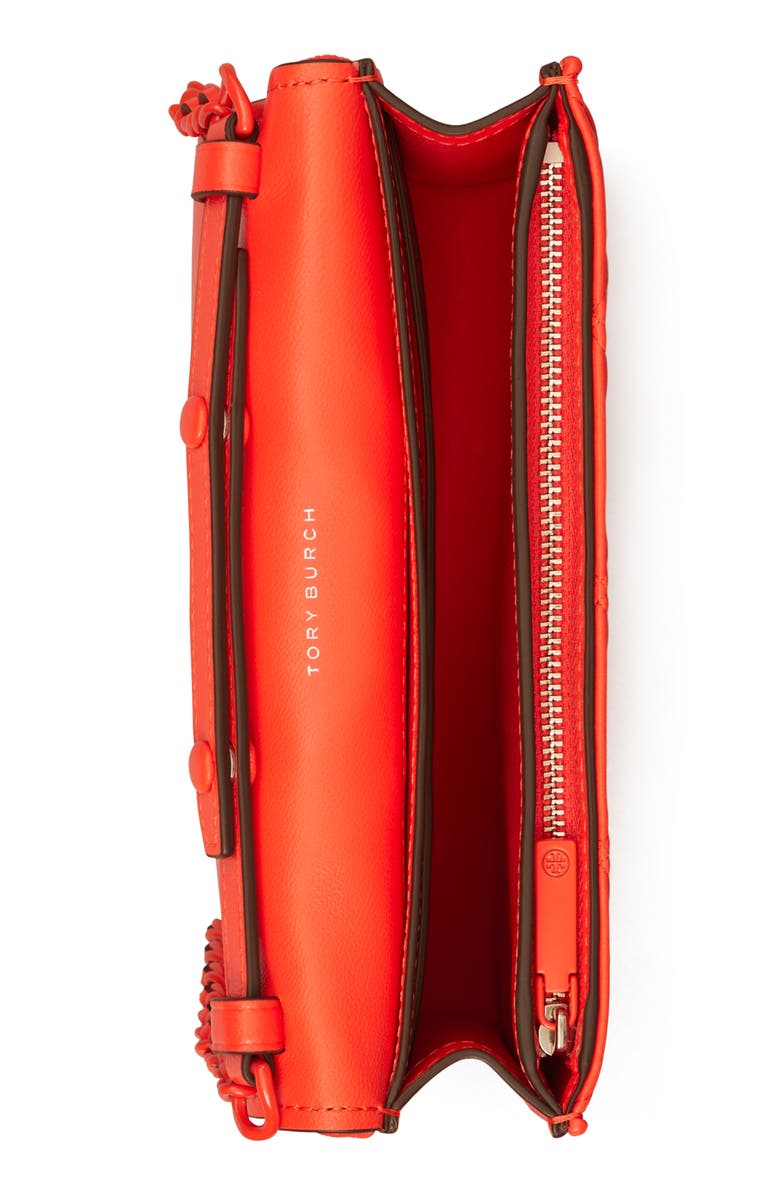 Tory Burch Fleming Soft Leather Wallet on a Chain, Alternate, color, 