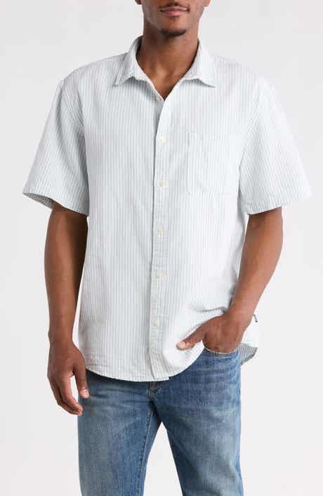 Lawson Stripe Cotton & Linen Blend Button-Up Shirt