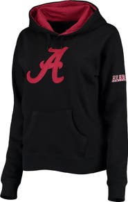 STADIUM ATHLETIC Women's Black Alabama Crimson Tide Big Logo Pullover Hoodie