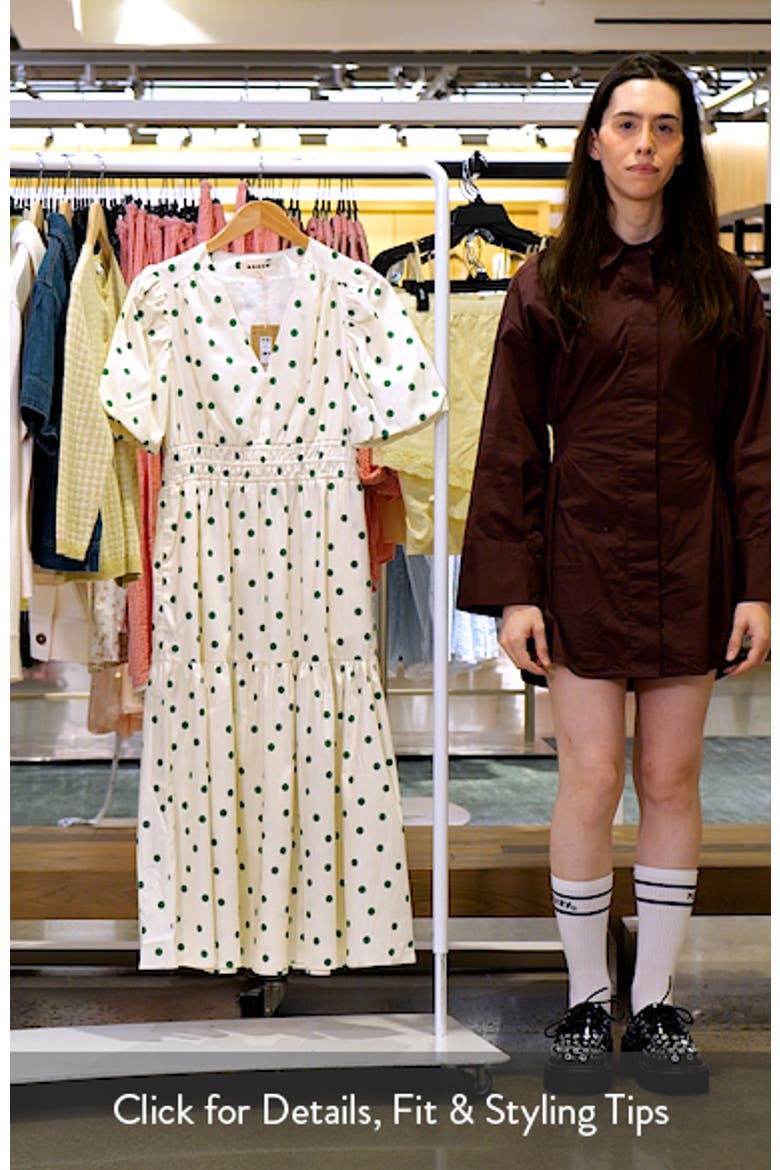 Irene Polka Dot Print Midi Dress video