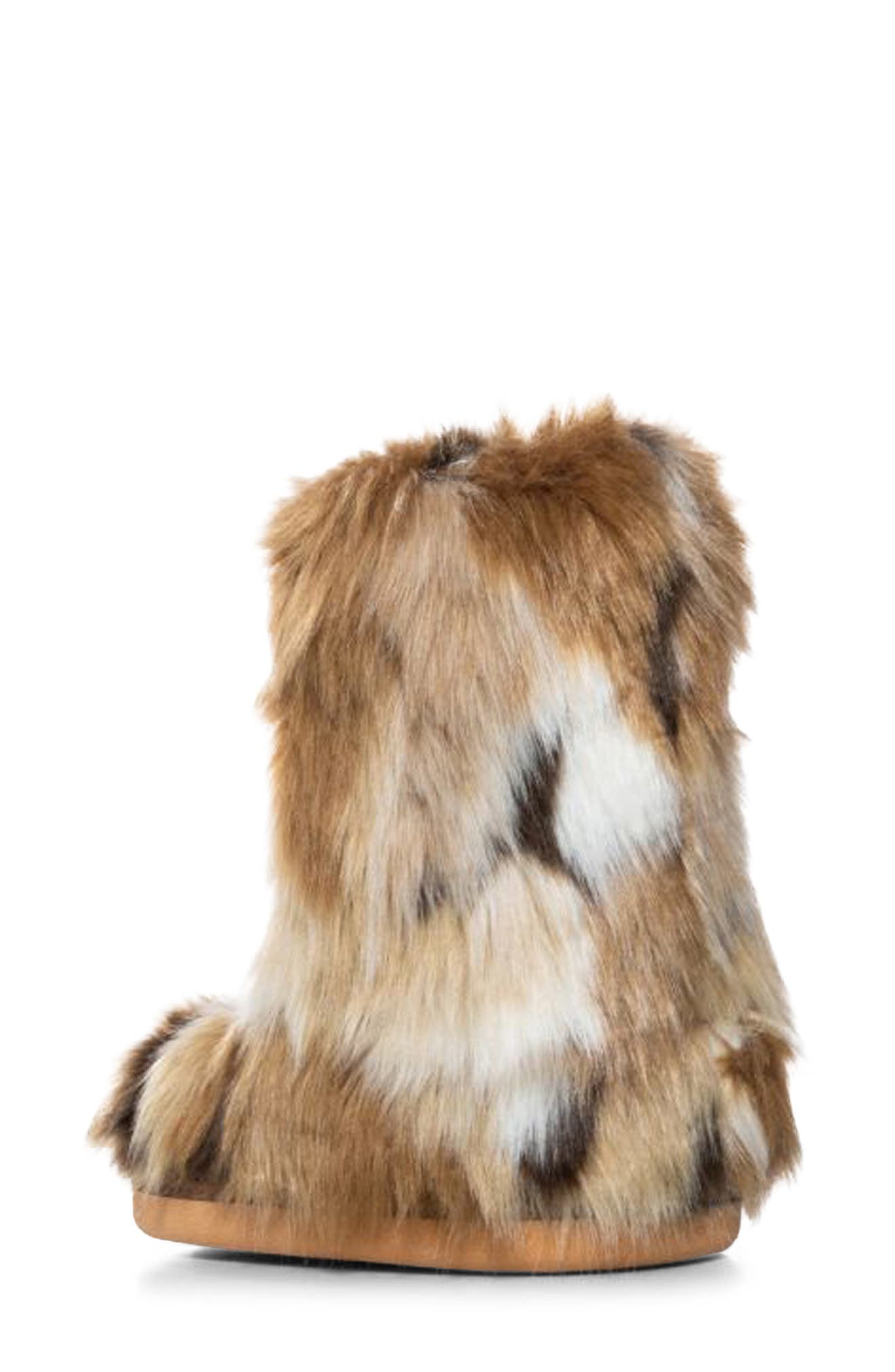 AZALEA WANG Nadianna Faux Fur Bootie, Alternate, color, 