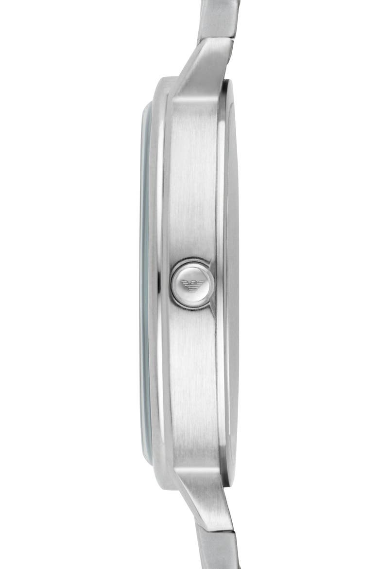 Slim Two-Hand Bracelet Watch, 28mm, Alternate, color, SILVER