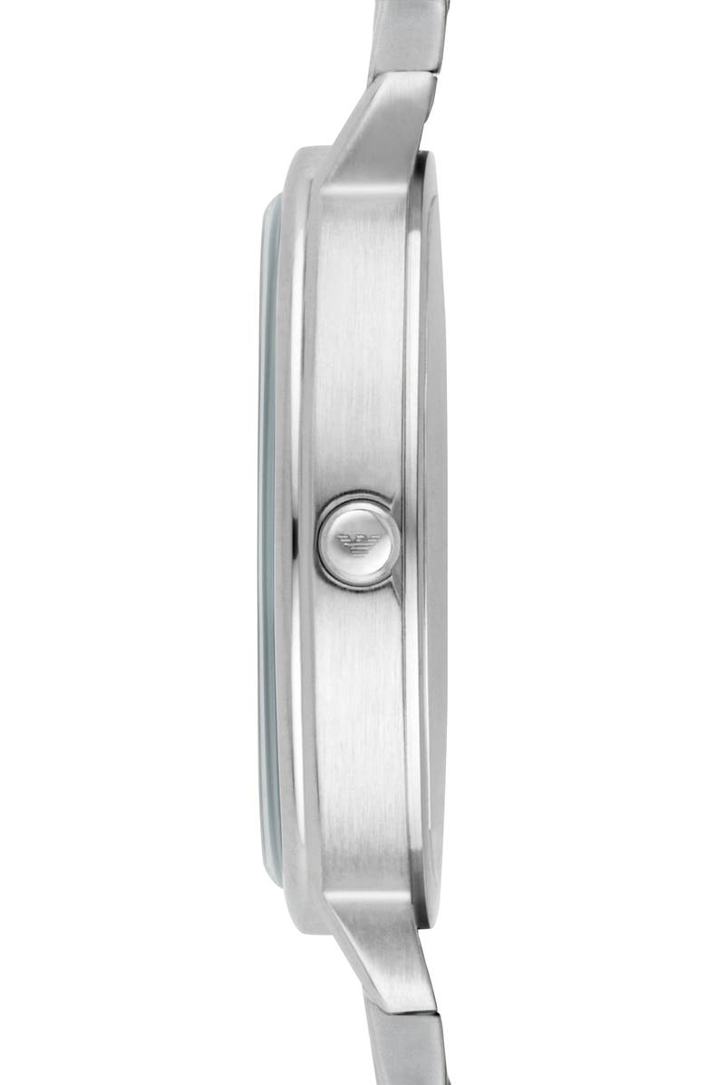 Emporio Armani Slim Two-Hand Bracelet Watch, 28mm, Alternate, color, Silver