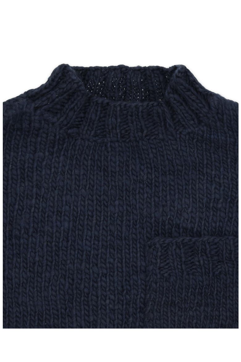 Chamula Merino Wool Pullover, Alternate, color, Navy Blue